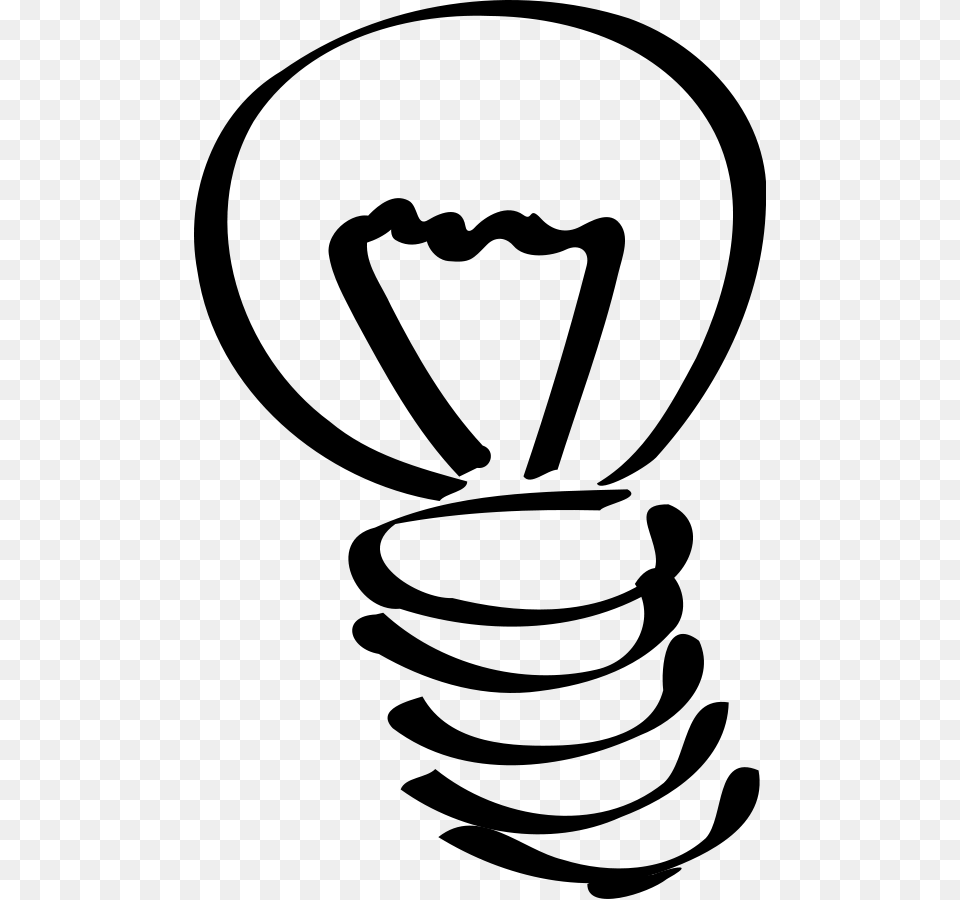 Lightbulb Light Bulb Clip Art Clipartix, Gray Free Transparent Png