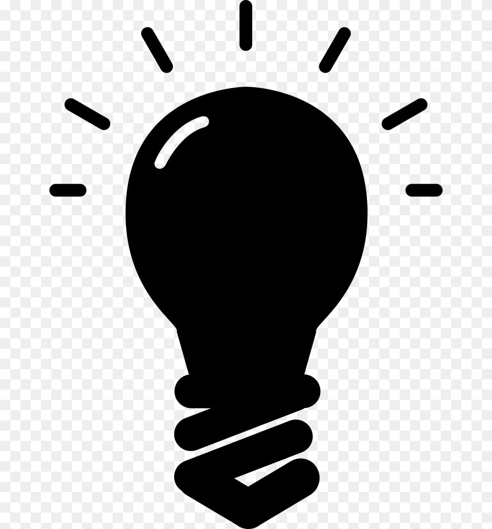 Lightbulb Light Bulb Lamp Clip Art Coloringmania, Gray Png Image