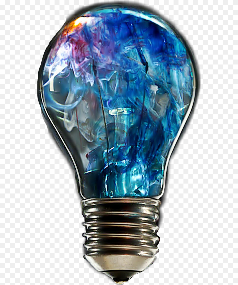 Lightbulb Lightbulbs Bulb Light Smoke Trippy Incandescent Light Bulb, Person Free Transparent Png