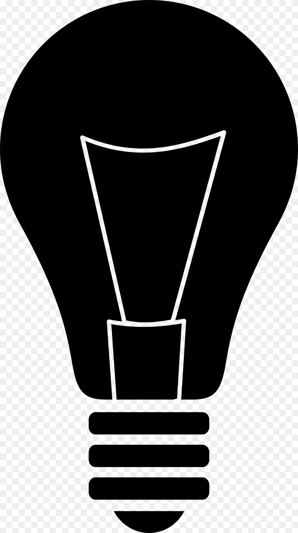 Lightbulb Transparent Royalty Light Bulb, Gray Free Png Download