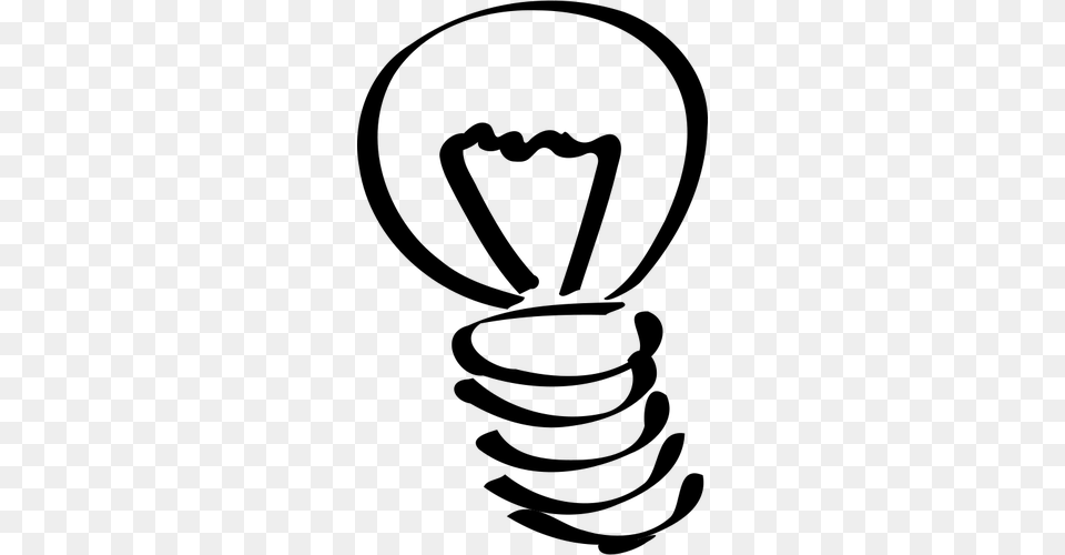 Lightbulb Vector Clip Art, Gray Free Transparent Png