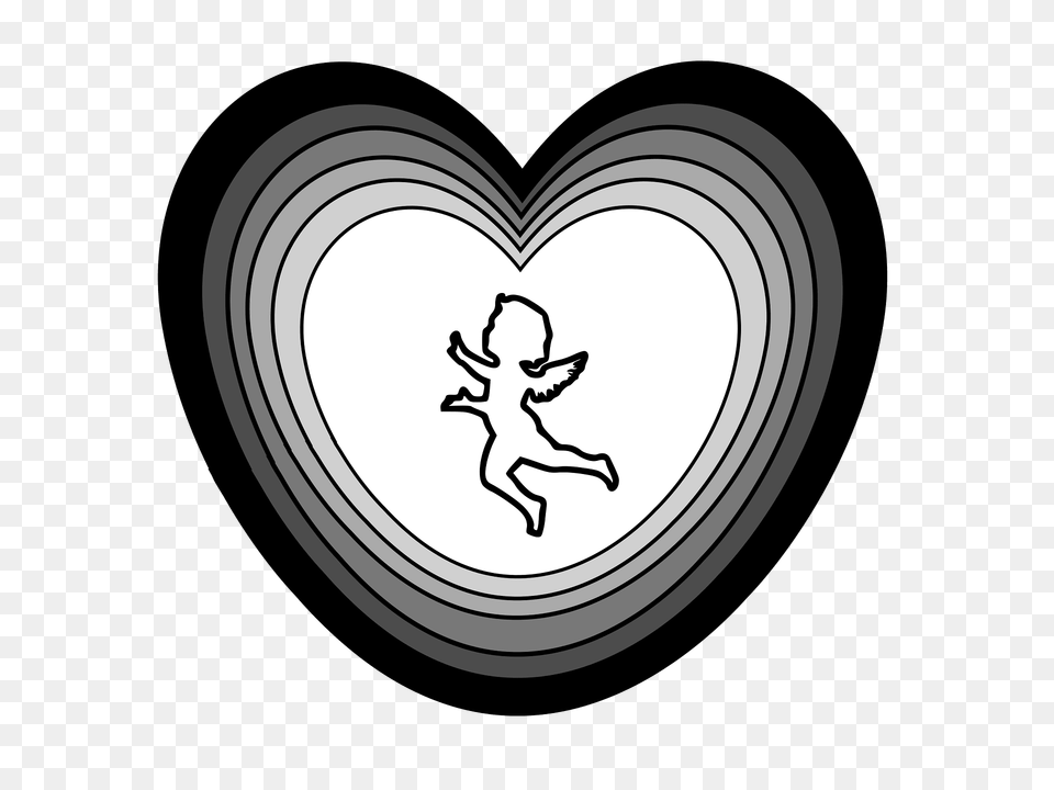 Lightdarkness Heart Clipart, Baby, Person, Cupid, Logo Png