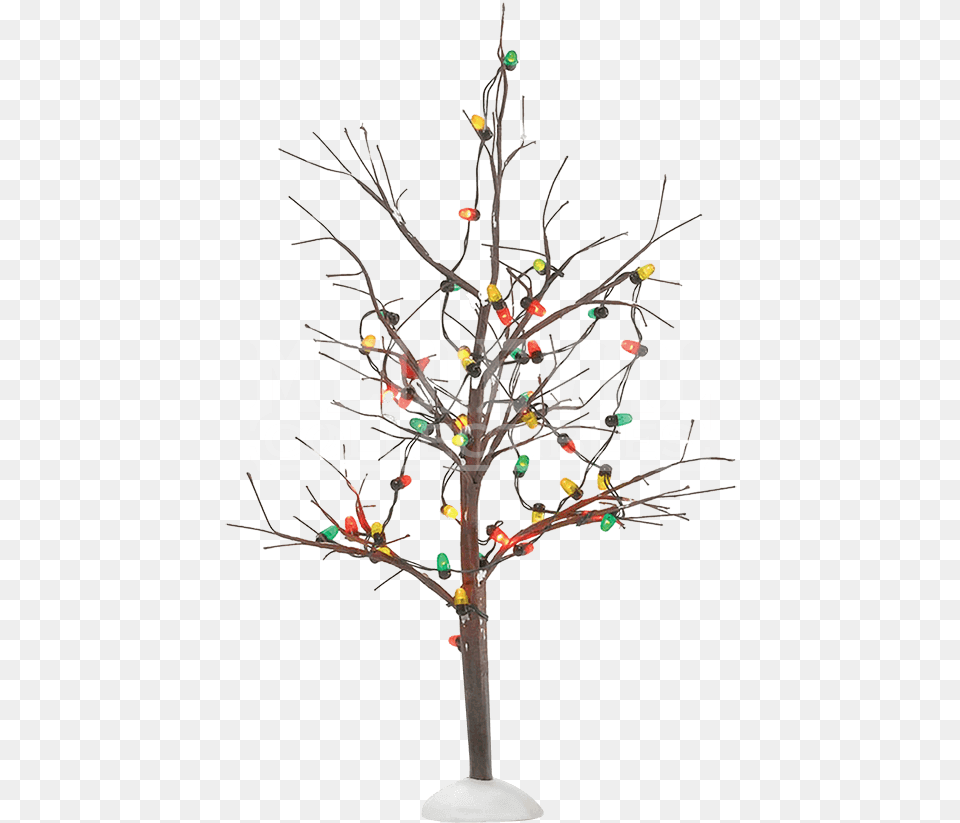 Lighted Christmas Bare Branch Tree Bare Christmas Tree, Lamp, Plant, Chandelier, Flower Free Transparent Png