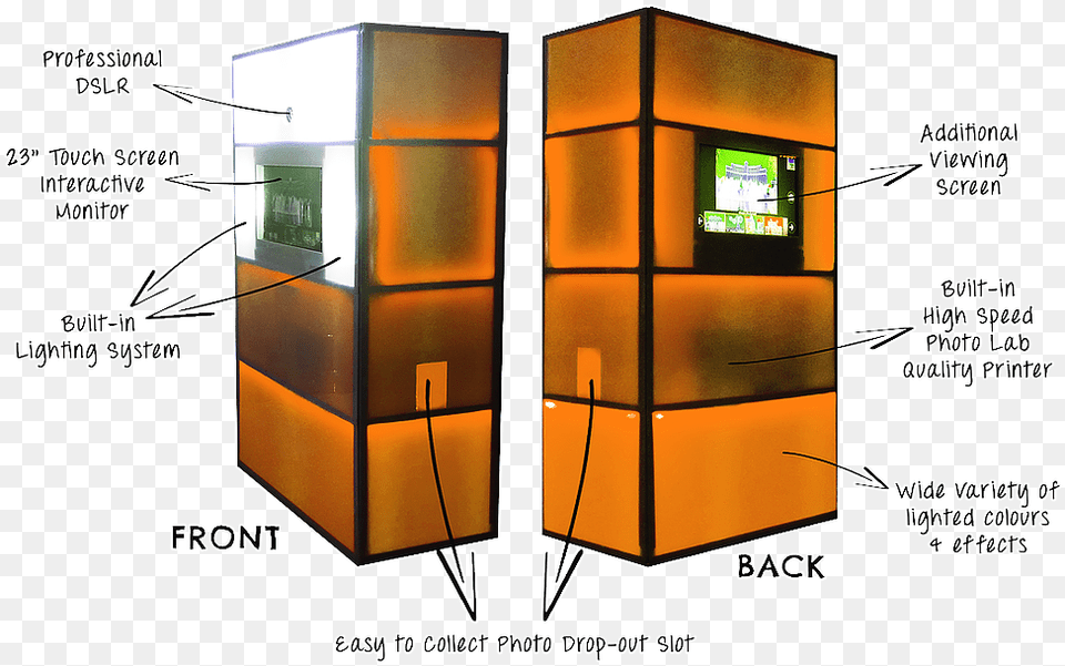 Lighted Photo Booth, Kiosk, Computer Hardware, Electronics, Hardware Free Transparent Png