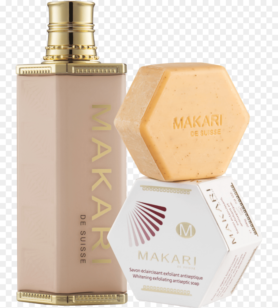 Lightening Ensemble Makari Skin Lightening Products, Bottle, Cosmetics, Perfume Png Image