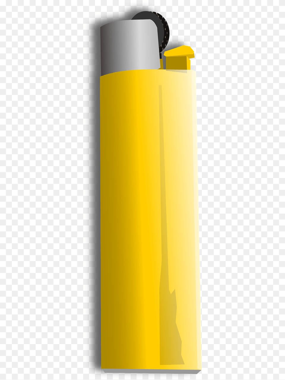 Lighter Cigarette Fire Smoke Yellow Water Bottle Free Png Download