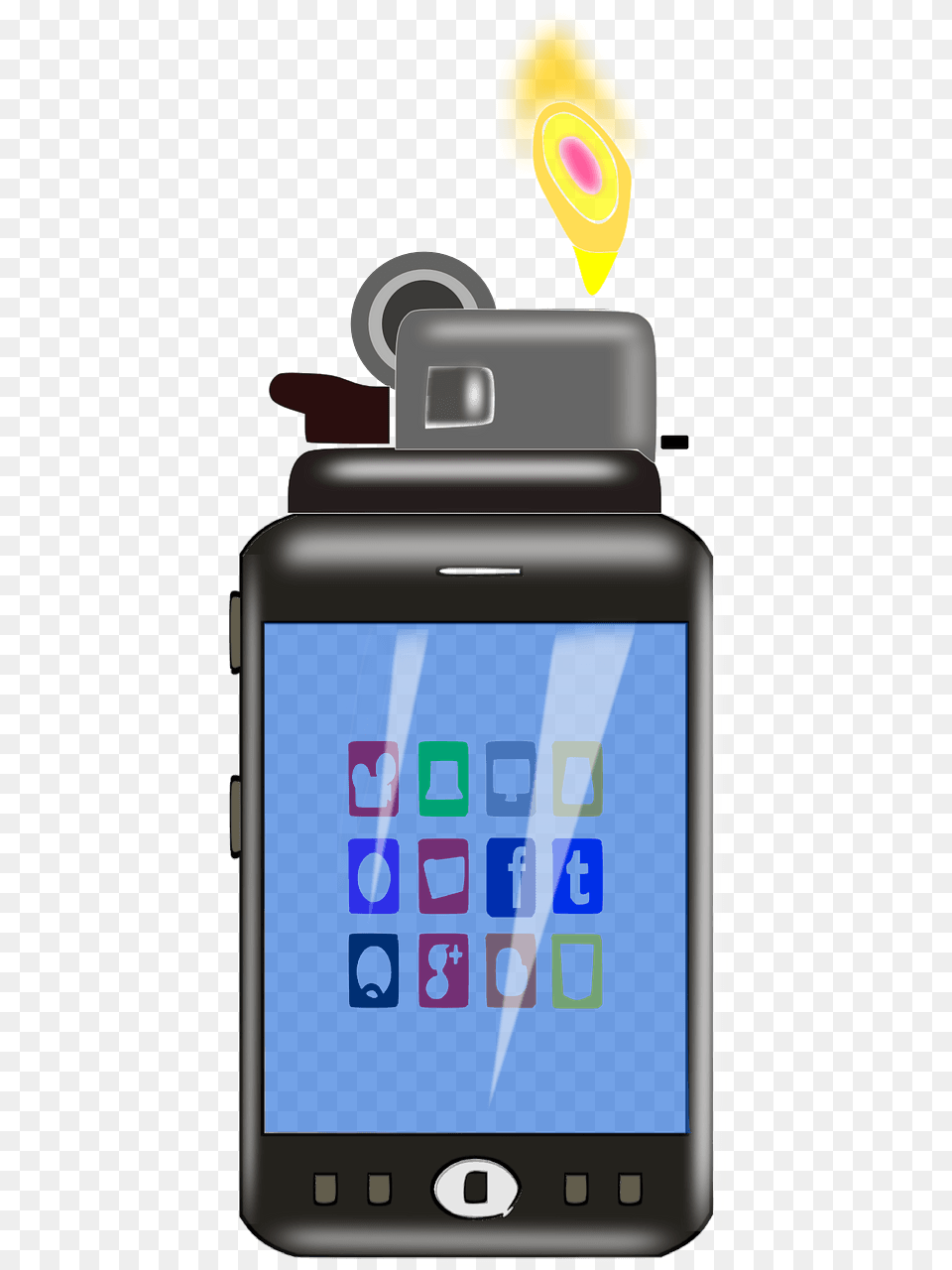 Lighter Clipart, Electronics, Mobile Phone, Phone Free Transparent Png