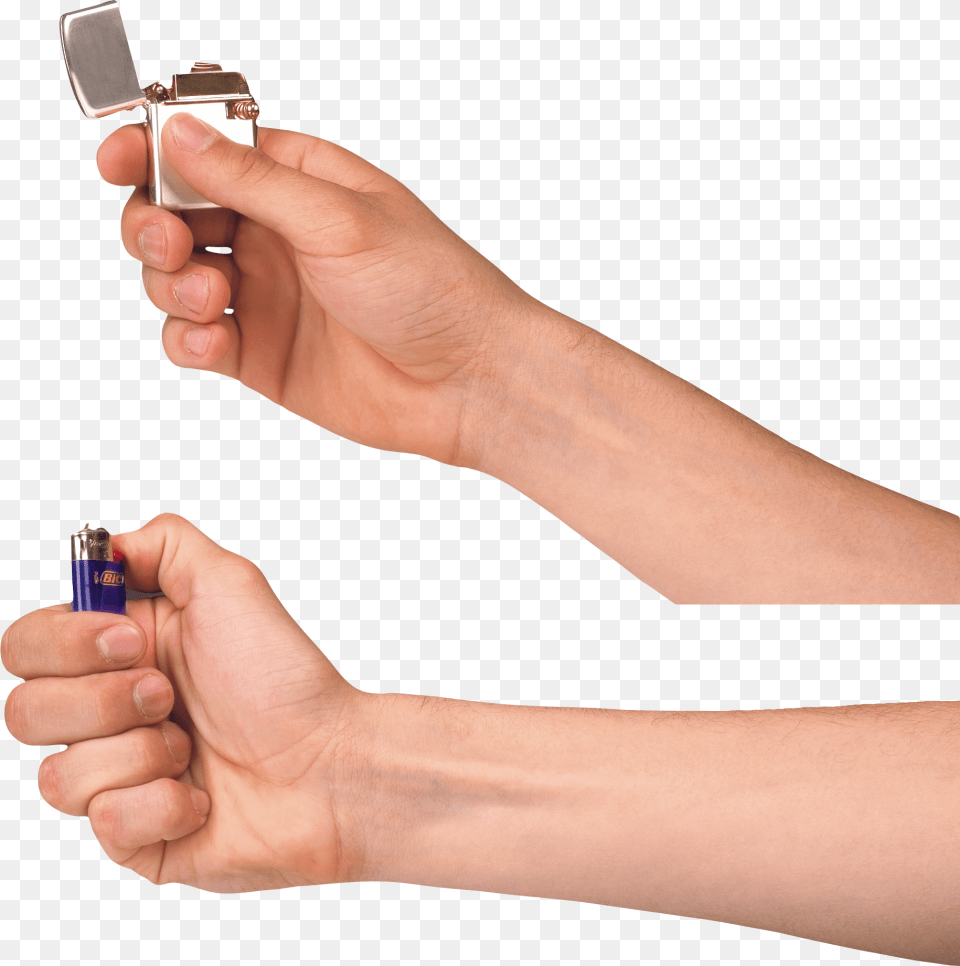 Lighter Zippo On Hand Image Hand Lighter, Finger, Body Part, Person, Adult Free Png Download