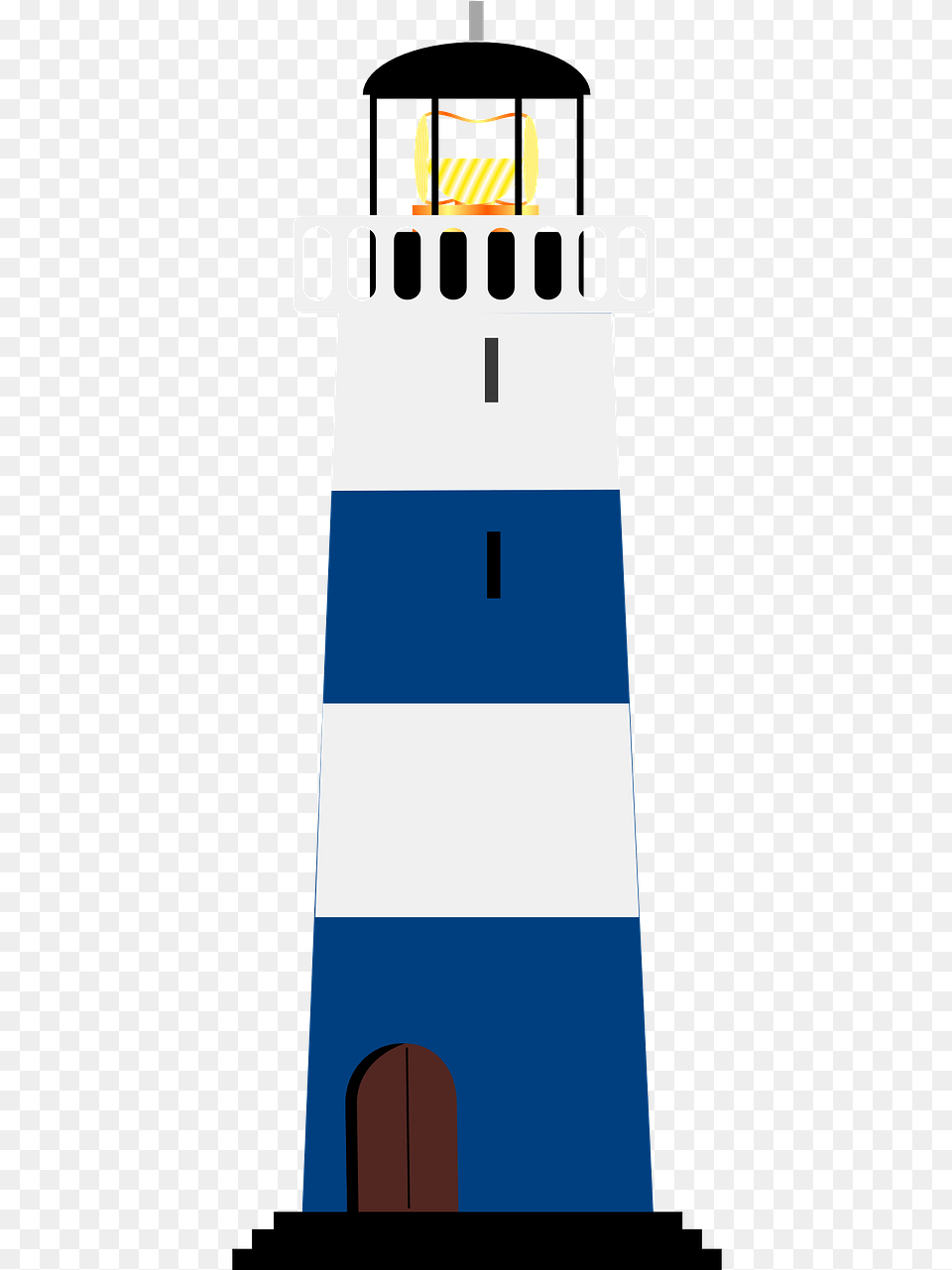 Lighthouse Blue White Vector Graphic On Pixabay Lighthouse Clip Art, Architecture, Building, Tower, Beacon Png