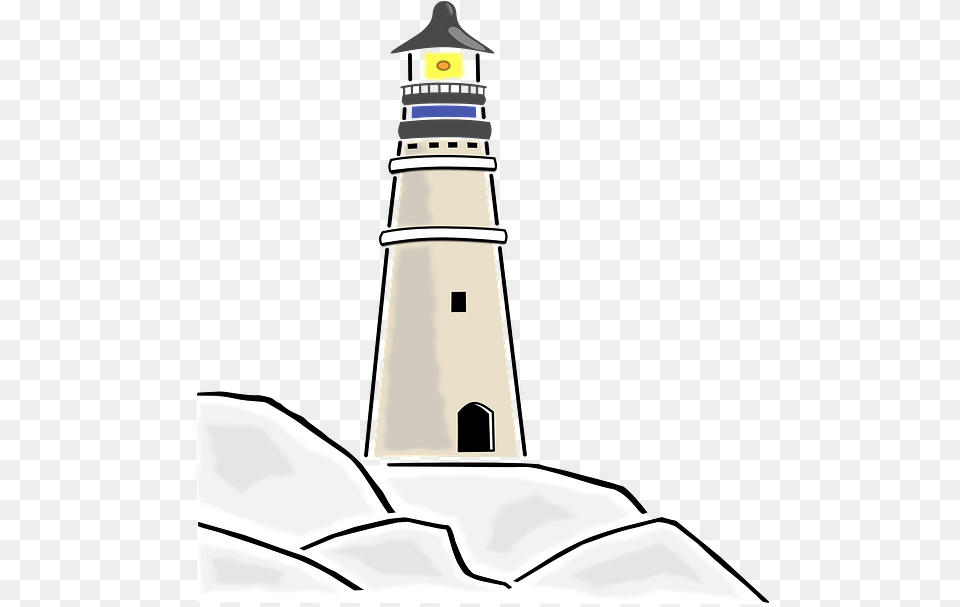 Lighthouse Cartoon, Architecture, Building, Tower, Beacon Png