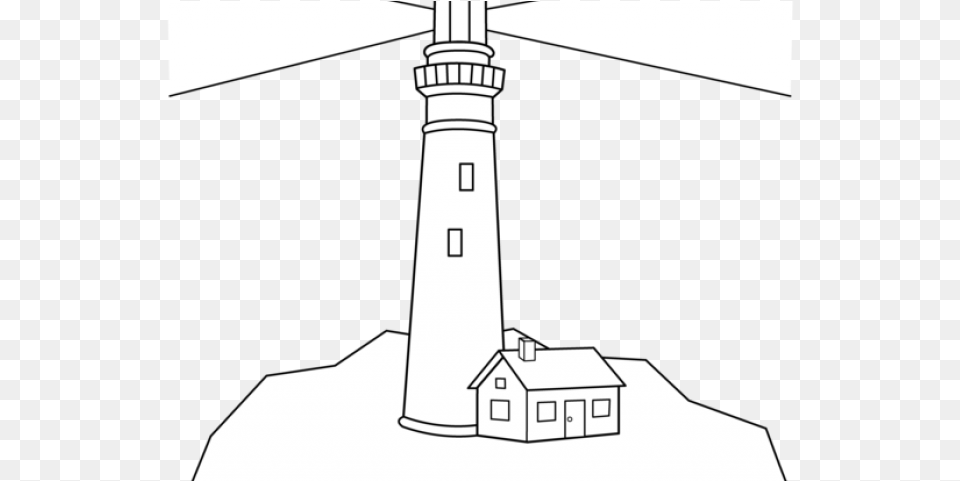 Lighthouse Clipart Line Drawing Lighthouse, Architecture, Beacon, Building, Tower Png