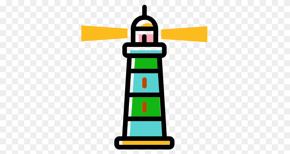 Lighthouse Color Lighthouse Nautical Icon With And Vector, Cross, Symbol Free Png