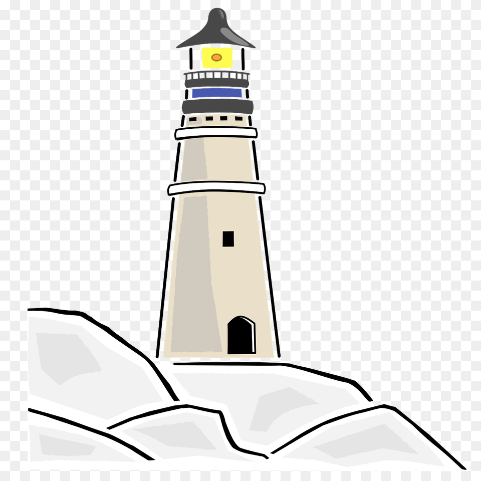 Lighthouse Drawing, Architecture, Building, Tower, Beacon Free Png Download