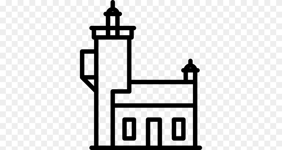 Lighthouse Icon, Gray Png Image