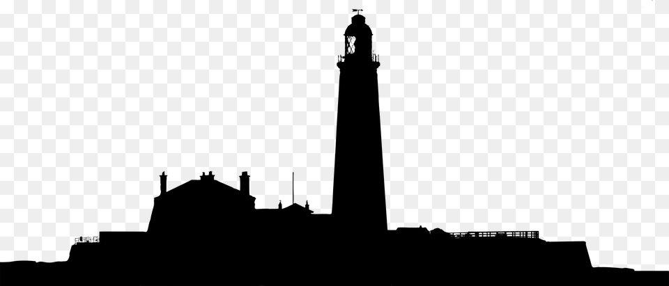 Lighthouse Landscape Silhouette Icons, Gray Free Png