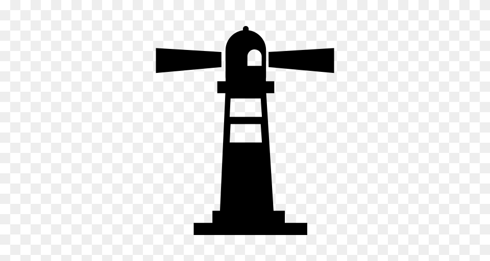 Lighthouse Lighthouse Oldschool Icon With And Vector Format, Gray Free Png Download
