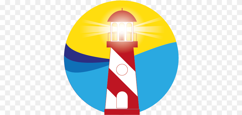 Lighthouse Logo Circle, Architecture, Building, Tower, Beacon Free Transparent Png