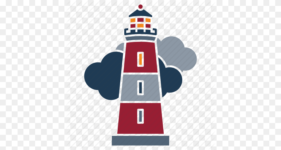 Lighthouse Marine Nautical Navy Ocean Sea Seaside Icon, Architecture, Building, Tower, Beacon Free Png Download