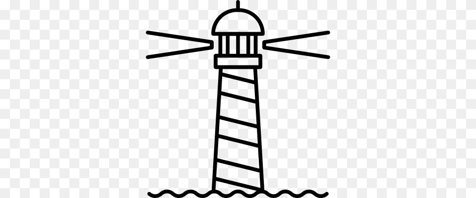 Lighthouse On Vectors Logos Icons And Photos Downloads, Gray Png