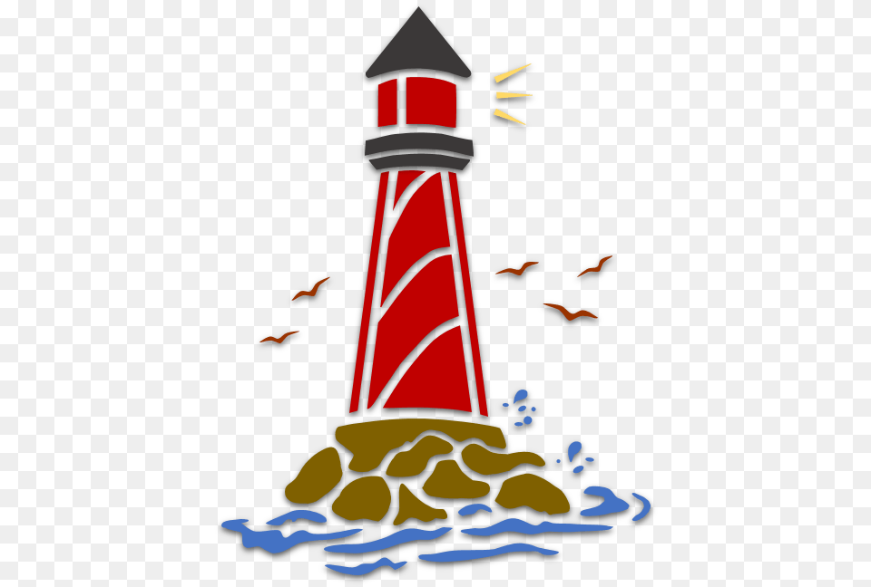 Lighthouse Stencil, Animal, Bird, Architecture, Building Png