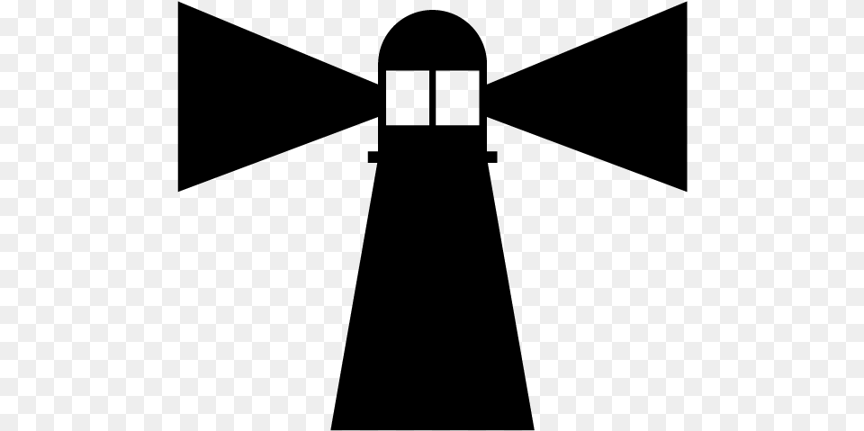 Lighthouse Symbol On A Map, Gray Png Image