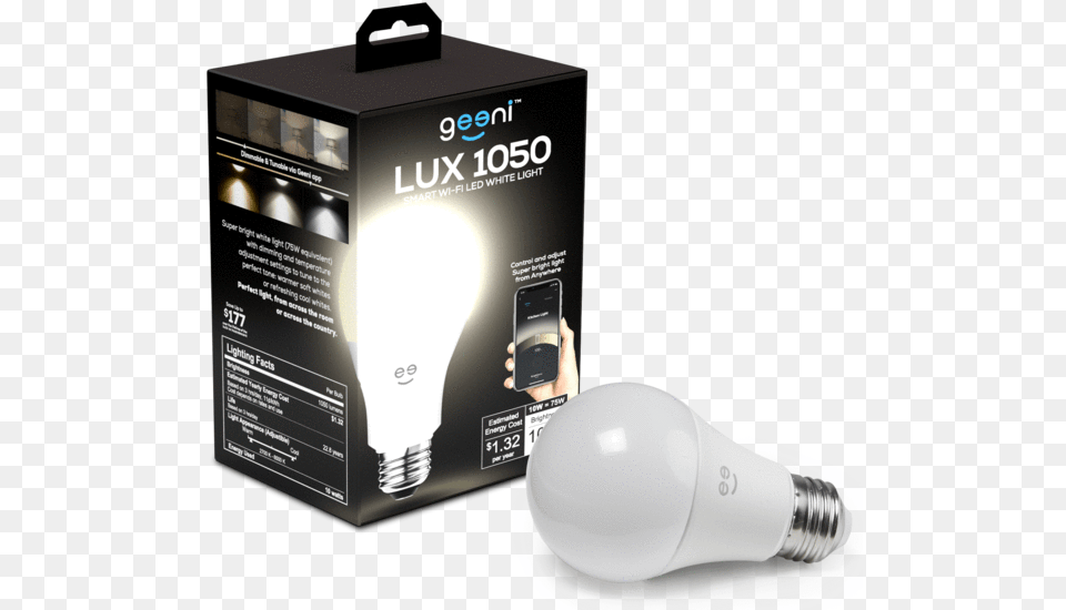 Lighting Geeni Smarthome Incandescent Light Bulb, Appliance, Blow Dryer, Device, Electrical Device Free Png Download
