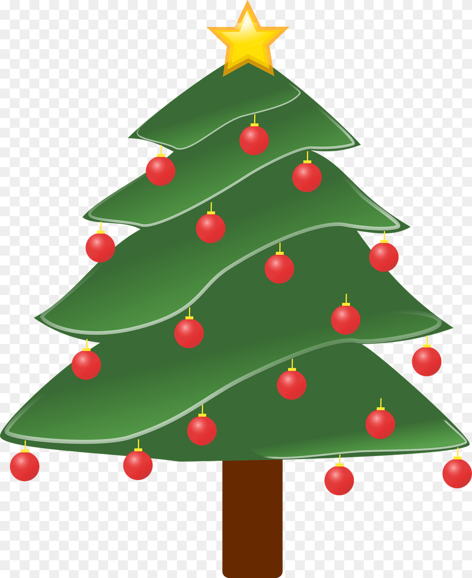 Lightly Decorated Christmas Tree Clipart, Christmas Decorations, Festival, Christmas Tree, Balloon Free Png Download