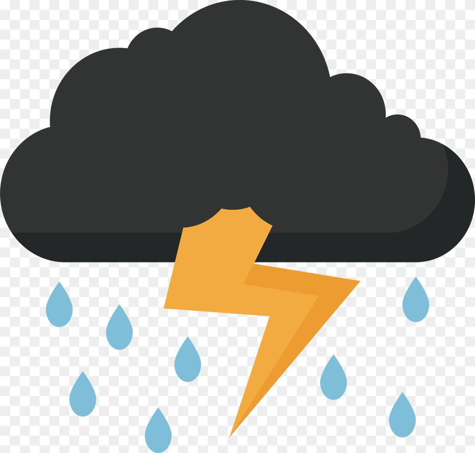 Lightning Best Hd Clipart Thunder Images Transparent Rain Cloud Thunder, Outdoors, Star Symbol, Symbol, Nature Png Image