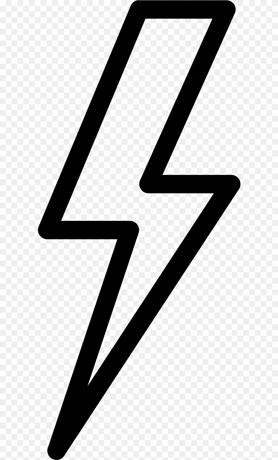 Lightning Bolt, Gray Free Transparent Png