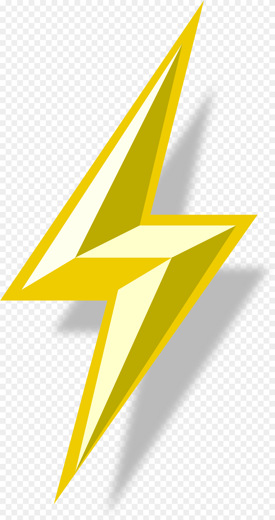 Lightning Bolt 6 Image Lightning Bolt Transparent, Star Symbol, Symbol, Gold, Aircraft Free Png Download