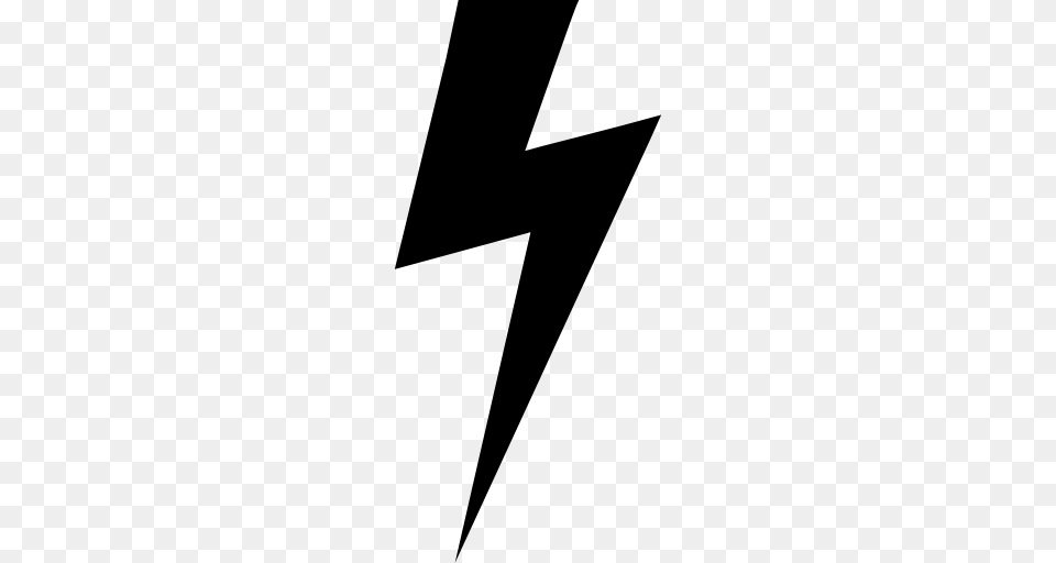 Lightning Bolt Black Shape, Symbol, Cross Free Png Download