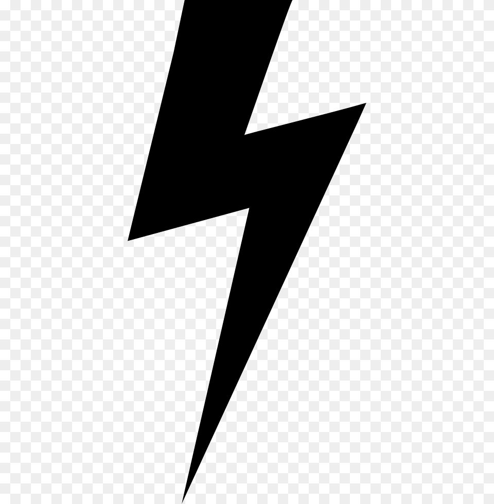 Lightning Bolt Black Shape Comments, Triangle, Symbol Png Image
