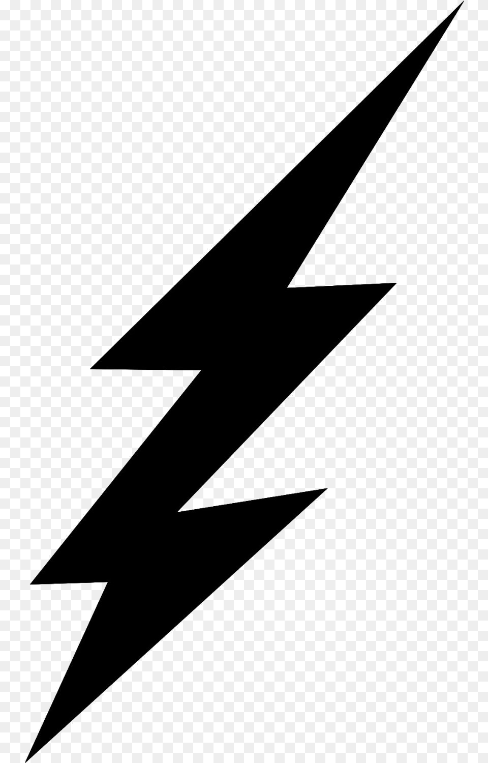 Lightning Bolt Clip Art On Transparent Lightning Bolt Clipart, Triangle, Bow, Weapon, Star Symbol Png Image