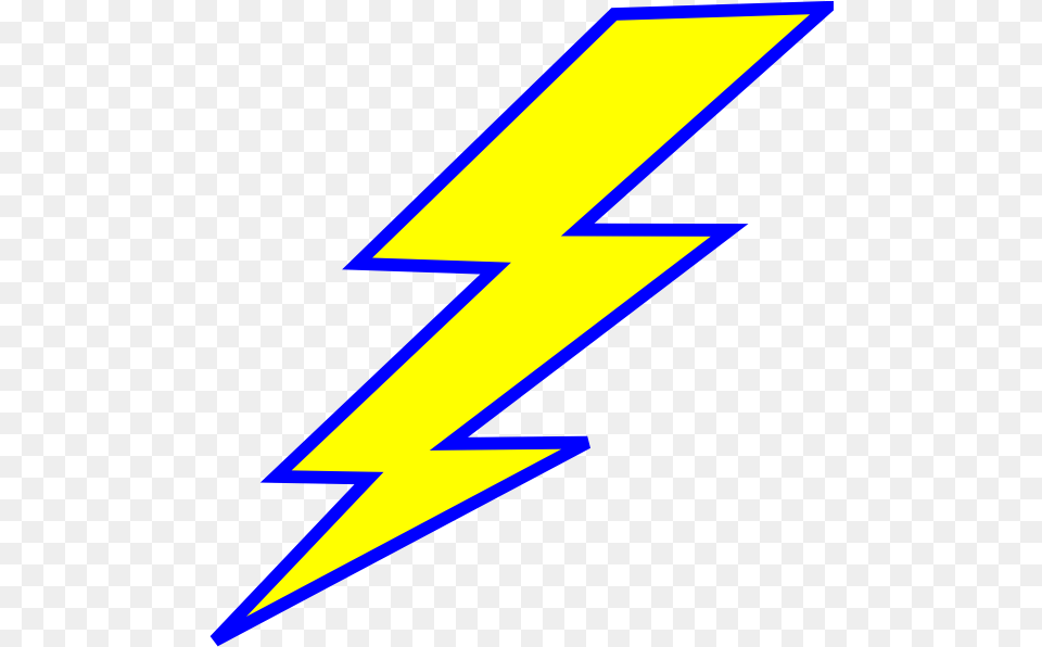 Lightning Bolt Clipart 7 Image Blue And Yellow Lightning Bolt, Logo, Symbol, Rocket, Weapon Png
