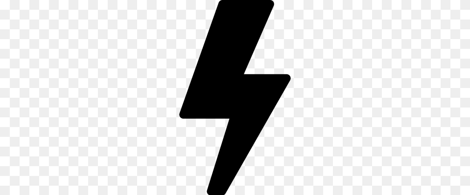Lightning Bolt Filled Shape Vectors Logos Icons, Gray Free Png