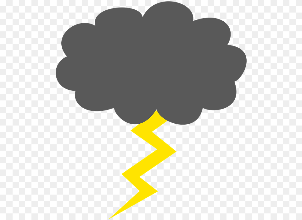 Lightning Bolt From Grey Cloud Outline An Object In Photoshop, Light, Person, Logo Free Png Download
