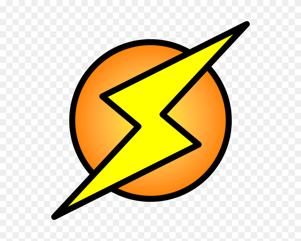 Lightning Bolt On Circle, Star Symbol, Symbol, Astronomy, Moon Free Png