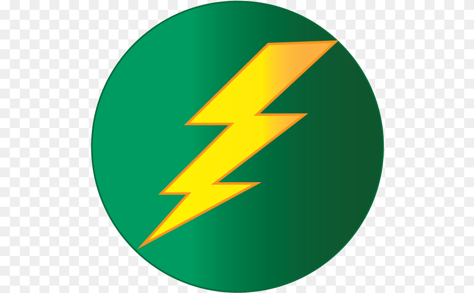 Lightning Bolt Power Laboratories Circle Lightning Bolt Icon Transparent, Logo, Disk Free Png