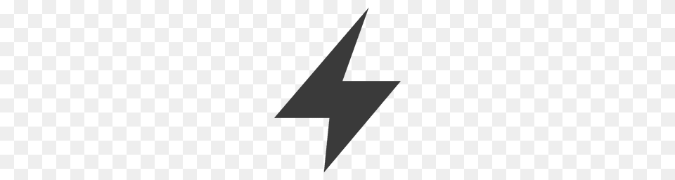 Lightning Bolt Silhouette Icon, Symbol, Star Symbol Png Image