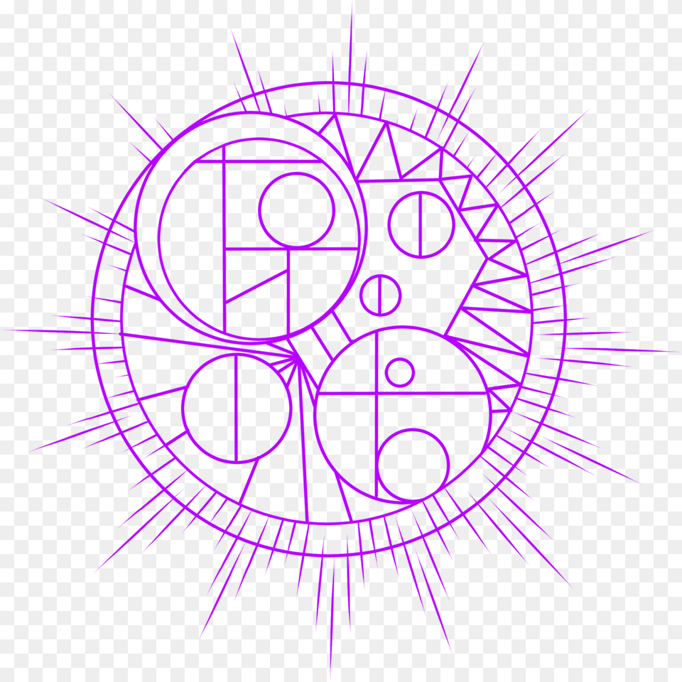 Lightning Bolt Spellcircle From The Latest Stranger Circle, Purple, Pattern, Cad Diagram, Diagram Free Png