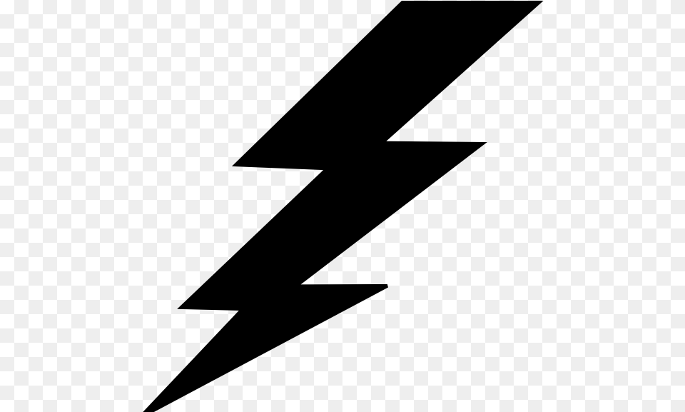 Lightning Bolt Svg Gray Free Png