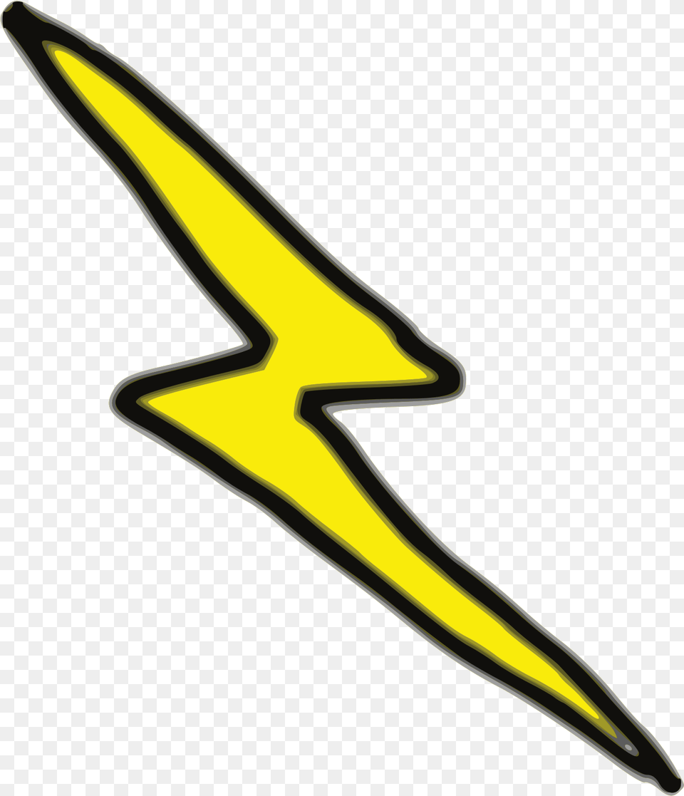 Lightning Bolt Svg Vector Clip Art Svg Clipart Lightning Bolt Clipart, Blade, Dagger, Knife, Weapon Free Png