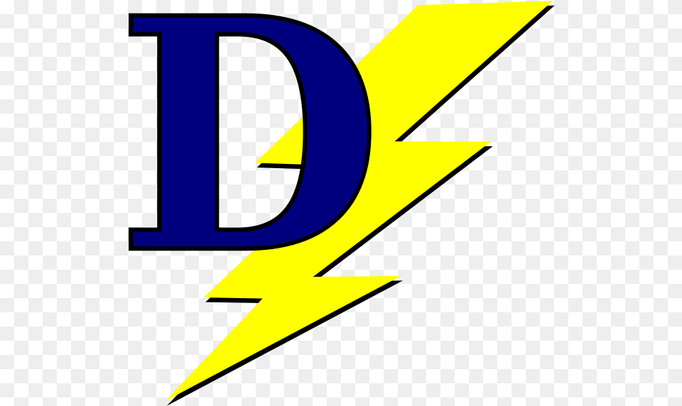 Lightning Bolt With D Logo Transparent Cartoon Jingfm D With Lightning Bolt, Animal, Fish, Sea Life, Shark Free Png Download