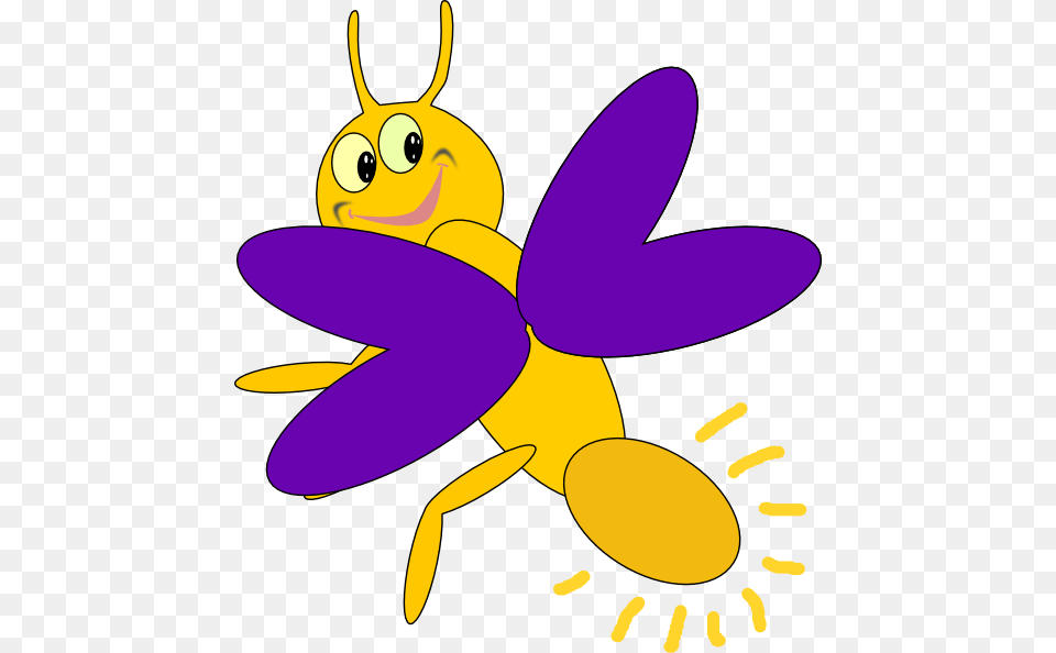 Lightning Bug Clipart Cartoon Picture Of A Firefly, Animal, Bee, Insect, Invertebrate Free Transparent Png