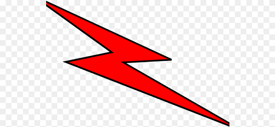 Lightning Clipart Red Triangle, Star Symbol, Symbol, Blade, Dagger Free Png