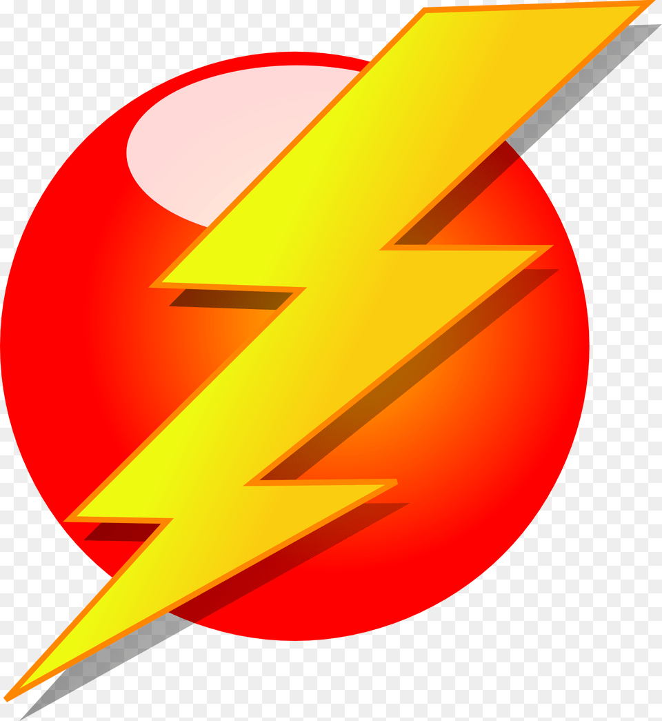 Lightning Clipart Red Yellow Lightning Bolt Clipart, Logo, Art, Graphics Free Transparent Png