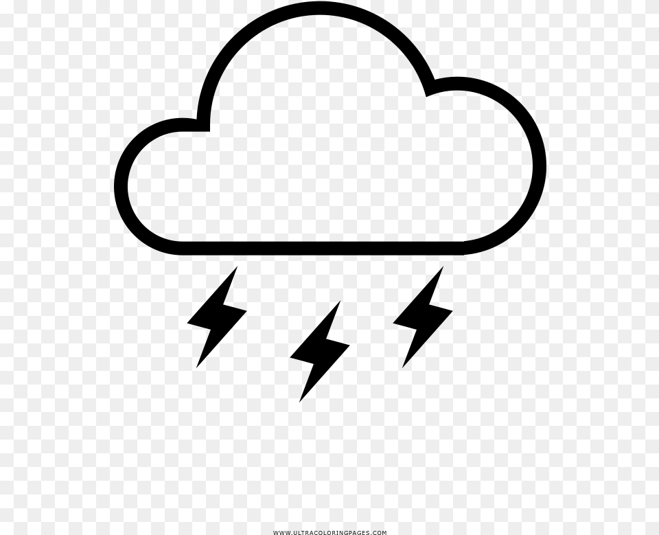 Lightning Coloring, Gray Png