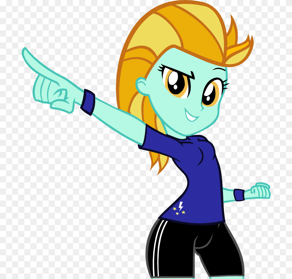 Lightning Dust Eqg Style By Ironm17 D9jcuc5 Lightning Dust Equestria Girls, Baby, Person, Book, Comics Free Png