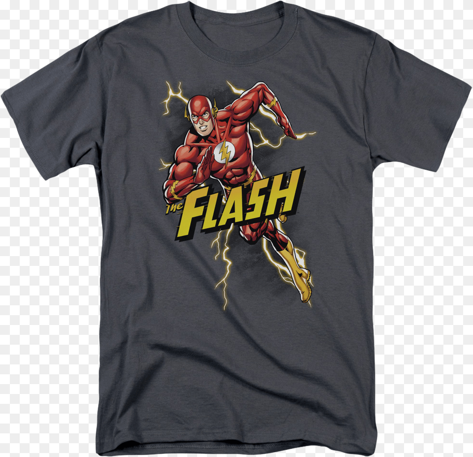 Lightning Flash Dc Comics T Shirt Alex Carushow, T-shirt, Clothing, Wasp, Invertebrate Free Png