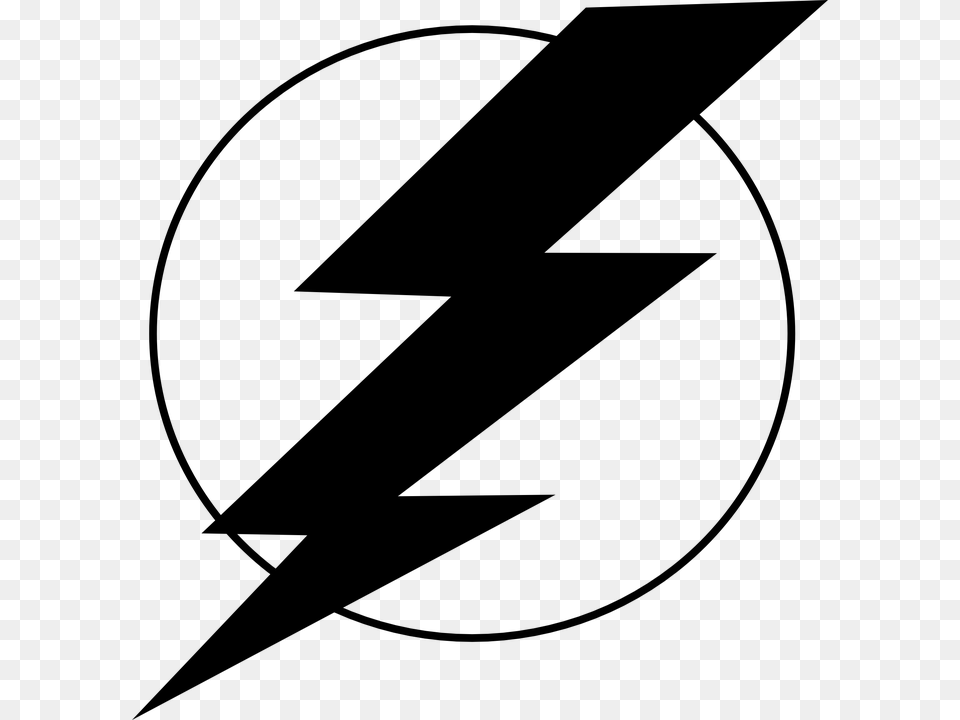 Lightning Flash Electricity High Vector Graphic Thunder, Gray Free Png